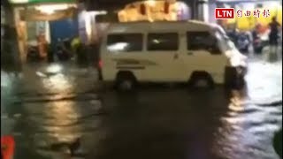 大雨狂炸 水位續升 員林市區成汪洋