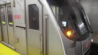 TR 6141-6142-6145-6146 pulling into Sheppard line storage track at Sheppard Yonge  Station