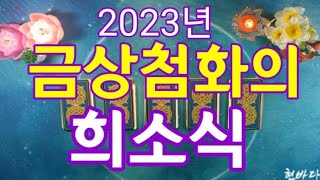 [타로운세] 2023년의 금상첨화의 희소식을 들려드려요 👍꼭!확인하세요