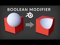 Blender Tutorial - Boolean Modifier (3D Modeling Essentials)