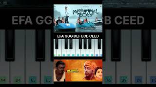 Kanmani Anbodu Piano notes| Guna | #Manjummel Boys | #shorts #Kamal #Guna #pianonotes