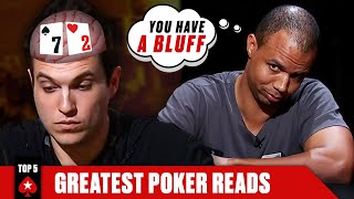 PHIL IVEY TOP 5 POKER READS ♠️  PokerStars