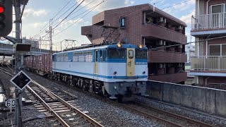 武蔵浦和駅をef65 2127カラシが通過