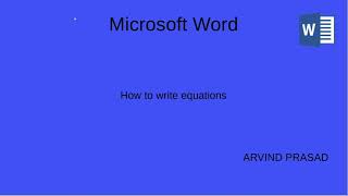 How to use Microsoft Equation Editor
