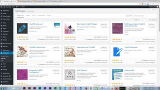 TinyMCE Advanced Wordpress Plugin