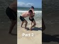 Part 2 of Beach Wrestling Strangers