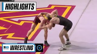 165 LBS: #2 Alex Marinelli (Iowa) vs. #16 Andrew Sparks (Minnesota) | 2021 B1G Wrestling