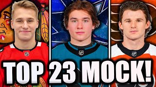 POST-LOTTERY 2024 NHL MOCK DRAFT… (FULL Top 23 Predictions)