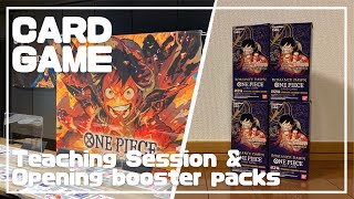 【OPCG】Booster Pack #1 Opening Video \u0026 Teaching Session!　One Piece Card Shanks Yamato  OPCG Rare