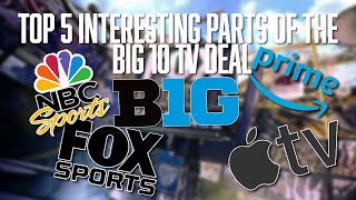 Top 5 Interesting Parts of the Big 10 TV Deal | NBC | Fox | CBS | Big Ten | Apple TV | Amazon
