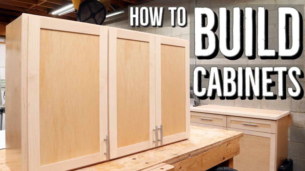 How To Build Wall Cabinets - YouTube