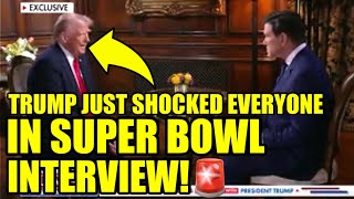 🚨TRUMP Drops Alarming BOMBSHELL In SUPER BOWL Interview