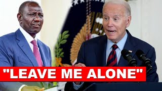 DRAMA!! See what happened after Ruto tried to shake Pres. joe Biden's hand in America after speech🔥🔥