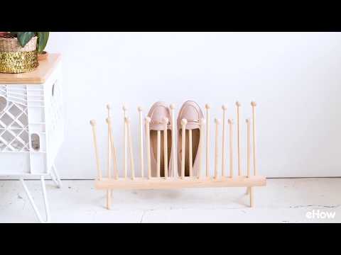 Easy DIY Dowel Shoe Rack Easy DIY Dowel Shoe Rack