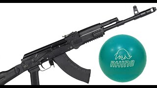 AK TG2 Rifle vs 16 lbs Bowling Ball