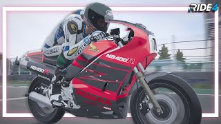 【#Ride4】HONDA NS400R RM 1985 | TSUKUBA Circuit | ウィークリーチャレンジ ゴールド【備忘録 4K】