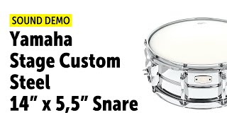 Yamaha Stage Custom Steel 14 x 5,5 Snare - Sound Demo