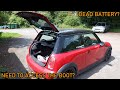 How To Open Your Gen. 1 Mini Boot With A Flat Battery... | Grinding Gears