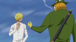 One Piece - Pedro lights a smoke for Sanji