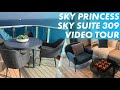 The BIGGEST balcony at sea! Sky Princess - Sky Suite 309 Tour