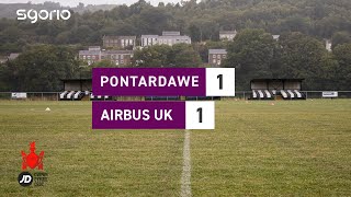 Uchafbwyntiau ac ymateb | Pontardawe 1-1 Airbus (4-5 COS)