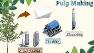 Pulp Making Process (Cooking, Washing, and Bleaching)