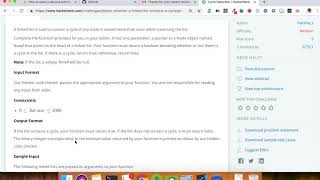 HackerRank Python Solutions - Cycle Detection
