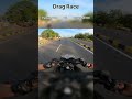 pulsar n160 vs pulsar ns160 drag race shorts dragrace trending ns160 n160 biker rider viral