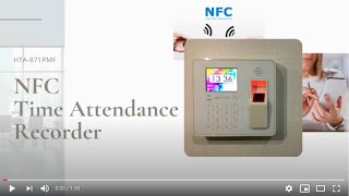 Hundure HTA-871 NFC Fingerprint Time Attendance Recorder