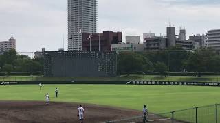 ２０１７秋季高校野球兵庫県大会２回戦　神港学園ｖｓ滝川第二　９回表　神港学園の攻撃