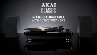 Akai Stereo Turntable with Active Speakers