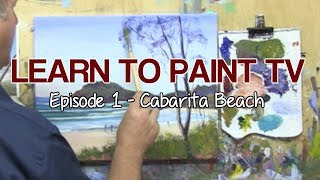 Learn To Paint TV E1 "Cabarita Beach" Acrylic Painting Tutorial For Beginners
