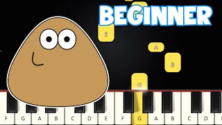 Pou Cliff Theme Beginner | Piano Tutorial  Easy Piano