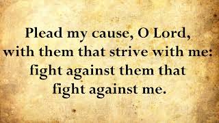 Psalm 35 - Fight against them that fight against me - KJV with words