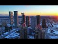 canada from above 4k aerial drone tour of mississauga winter wonderland