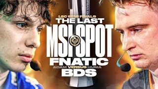 FINAL LEC SPOT ON THE LINE - ABSOLUTE BANGER FNC VS BDS - LEC SPRING 2024 PLAYOF
