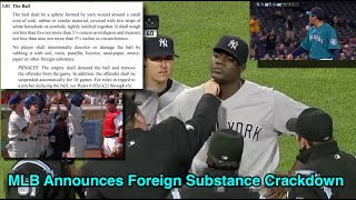 MLB Announces Crackdown on Illegal Foreign Substances - Umpires Instructed to Inspect Pitchers