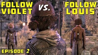 Follow Louis vs Follow Violet - The Walking Dead: Final Season Episode 2