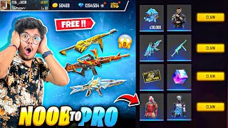 Free Fire I Got All Rare Things Of Game In My Noob I’d😍|| Poor To Rich -Garena Free Fire