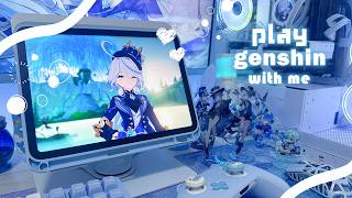 【play with me】🪼 原神 🪼/フリーナと旅したいけど好感度上げないとな45分【genshin impact】 45min of game play┊jp dub, ipad 10gen