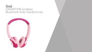 Goji GKIDBTP18 Wireless Bluetooth Kids Headphones - Pink | Product Overview | Currys PC World