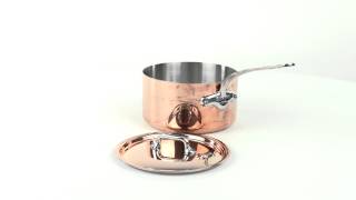 Mauviel 1830 M'Heritage 150S Saucepan and Lid - Copper, Stainless Steel, 2.7 qt.