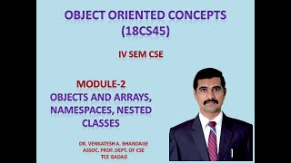 6 - objects and arrays, namespaces and nested classes