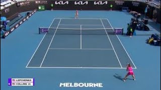V. Lepchenko vs. D. Collins | 2021 Phillip Island Trophy Round 2 | WTA Match Highlights