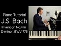 J.S. Bach Two-Part Invention No.4 in D minor, BWV 775 Tutorial