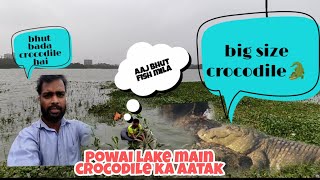 crocodile attack in powai lake| पवई मैं  मिला मगरमच्छ  #crocodile #fishfarming