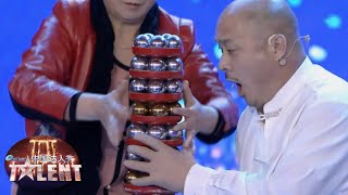 The judges are CONFUSED yet IMPRESSED by his ball handling skills! | China's Got Talent 2013 中国达人秀