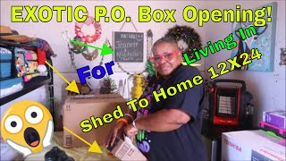 Small dreams57 Living In Shed To Home12X24 Most EXOTIC P.O. Box Opening!