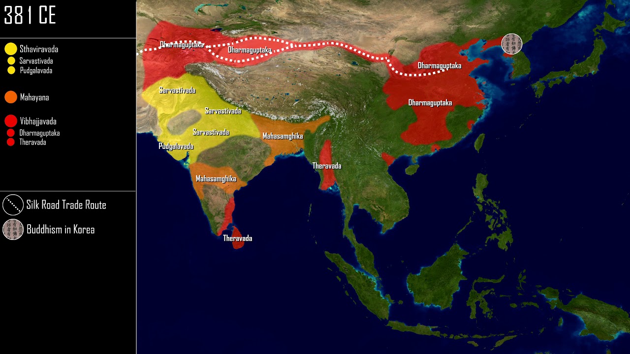 The Spread Of Buddhism (500 BCE - 1200) - YouTube