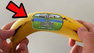 COMO JOGAR MINECRAFT EM UMA BANANA !